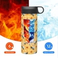 thumbnail image 6 of Pofeuu Bee Wasp Print 18oz Sports Insulated Kettle, Sports Bottle Water Bottles For Men Women For Gym Hiking Camping Running Mountain Bike Outdoor Sports, 6 of 8