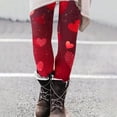 thumbnail image 4 of TaTaai Valentine's Day Graphic Stretchy Non-see-through Women Compression Yoga Pants High Waisted Breathable Elastic Workout Running Casual Full Length Leggings Gift, 4 of 7