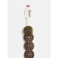 thumbnail image 2 of No Boundaries Women's Faux Leather Concho Belt, Brown, 2 of 4