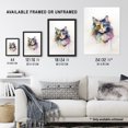 thumbnail image 3 of Norwegian Forest Cat Lovers Gift Watercolour Pet Portrait Painting Artwork Artwork Framed Wall Art Print A4, 3 of 5