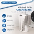 thumbnail image 4 of Gracious Living 87 1/2-Liter Easy-Carry Flex Ventilated Hamper Basket, 4 of 11
