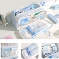 thumbnail image 5 of Big Capacity Polyes encil Case 8 Compartments Pen Organiser Pouches Multilayer Pencil Bag for Student Teen Adult, 5 of 8