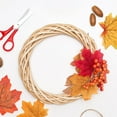 thumbnail image 4 of NOGIS Grapevine Wreaths 2Pcs 16inch Vine Branch Wreath Rattan Wreath for Crafts DIY Wreath Making Supplies for Christmas Halloween Thanksgiving Easter Front Door Wall Hanging Decor (Natural), 4 of 7