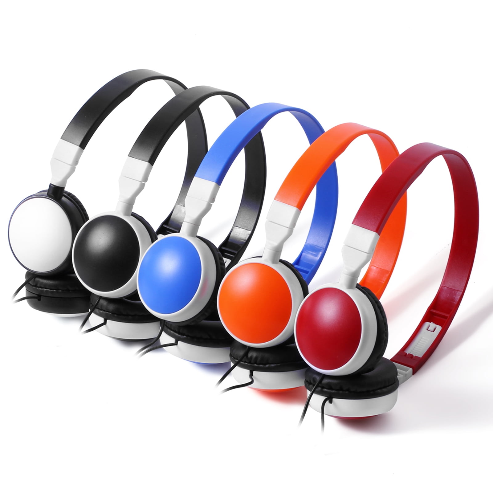 Classroom Headphones in Bulk 25 Pack Keewonda 3.5mm Wired Headphones Multicolor for Kids School