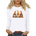 thumbnail image 2 of VKOYWKM Thanksgiving Shirt for Women Cute Gnomes Graphic T Shirts Fall Long Sleeve Tops Loose Fit Crew Neck Thankful Grateful Blessed T-Shirts Tunic Blouse, 2 of 4