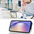 thumbnail image 2 of Allytechgroup Wallet Case for Samsung Galaxy A14 5G, RFID Blocking Crossbody Shoulder Strap Hand Wrist Cards Holder Ring Stand Bumper Drop Protection Phone Case for Girls Women, White, 2 of 9