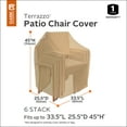 Classic Accessories Terrazzo Stackable Patio Chair Cover