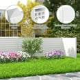 thumbnail image 3 of Topbuy 2PCS Air Conditioner Fence, Decorative Trash Can Enclosure with Stakes 48”L x 37.5”H Pool Equipment Fence Screen White, 3 of 8
