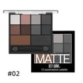 thumbnail image 1 of Fofosbeauty 10 Colors Eye Shadow Palette, Full Matte Palette, 02#, 1 of 4