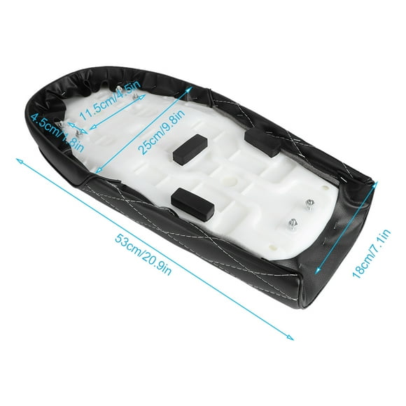 Vintage Style PU Leather Flat MotorcycleCushion for CB CL AX100 CG125