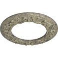 thumbnail image 3 of Ekena Millwork 12 1/4"OD x 7 1/2"ID x 7/8"P Ribbon with Bow Ceiling Medallion (Fits Canopies up to 7 1/2"), Hand-Painted Castle Stone Crackle, 3 of 6
