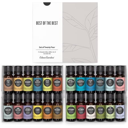 Edens Garden Essential Oils & Blends Best of the Best 24 Set – 100% Pure Therapeutic Grade Aromatherapy Oil For Diffuser Humidifier & Home Care –No Fragrance Oil Undiluted & Natural 10 ml/ 24 Pack