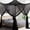 Black, variant on Chanana Mesh Bed Canopy, Black Four Corner Canopy, Bed Frame Mosquito Netting, King Twin Size Bed Canopy Decor for Adults Bed, Screen Netting Curtains, Gothic Black Room Decor Aesthetic