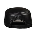 thumbnail image 3 of New Men's Leather Hats Spring Autumn Winter Hat Genuine Leather Hat Sheepskin Caps Flat Cap ,Classic Vintage, 3 of 6
