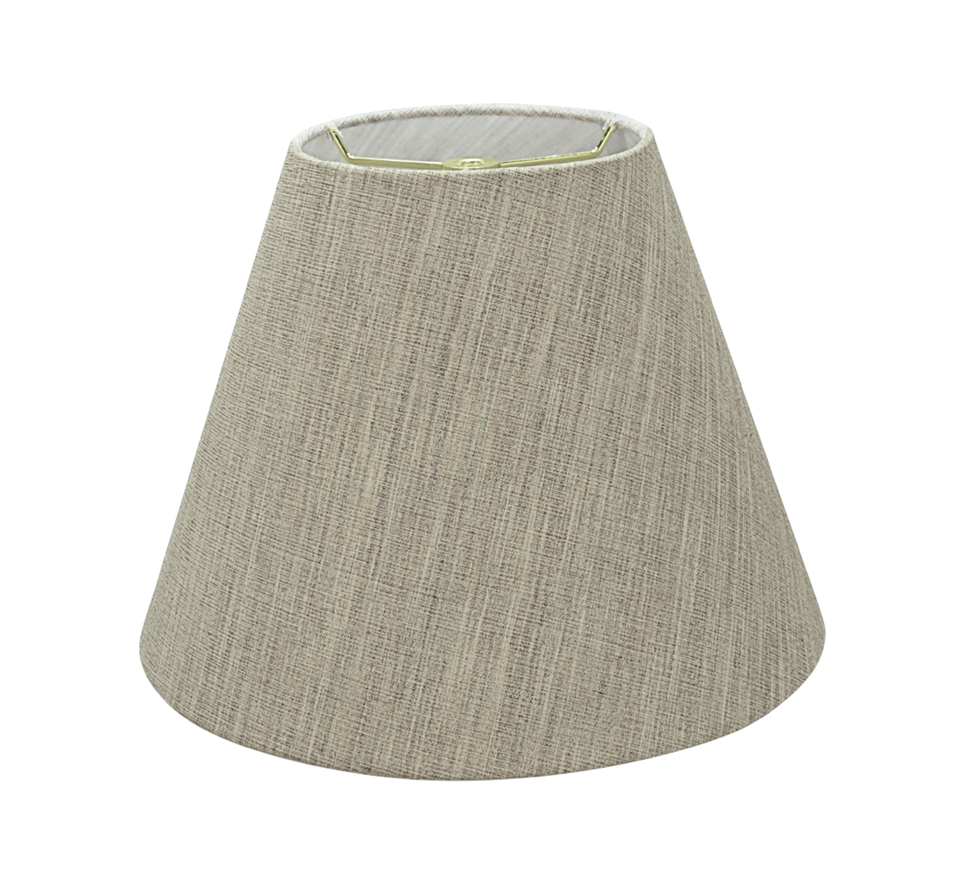 Aspen Creative 32628 Transitional Hardback Empire Shaped Spider Construction Lamp Shade in Light Grey, 12" wide (6" x 12" x 9")