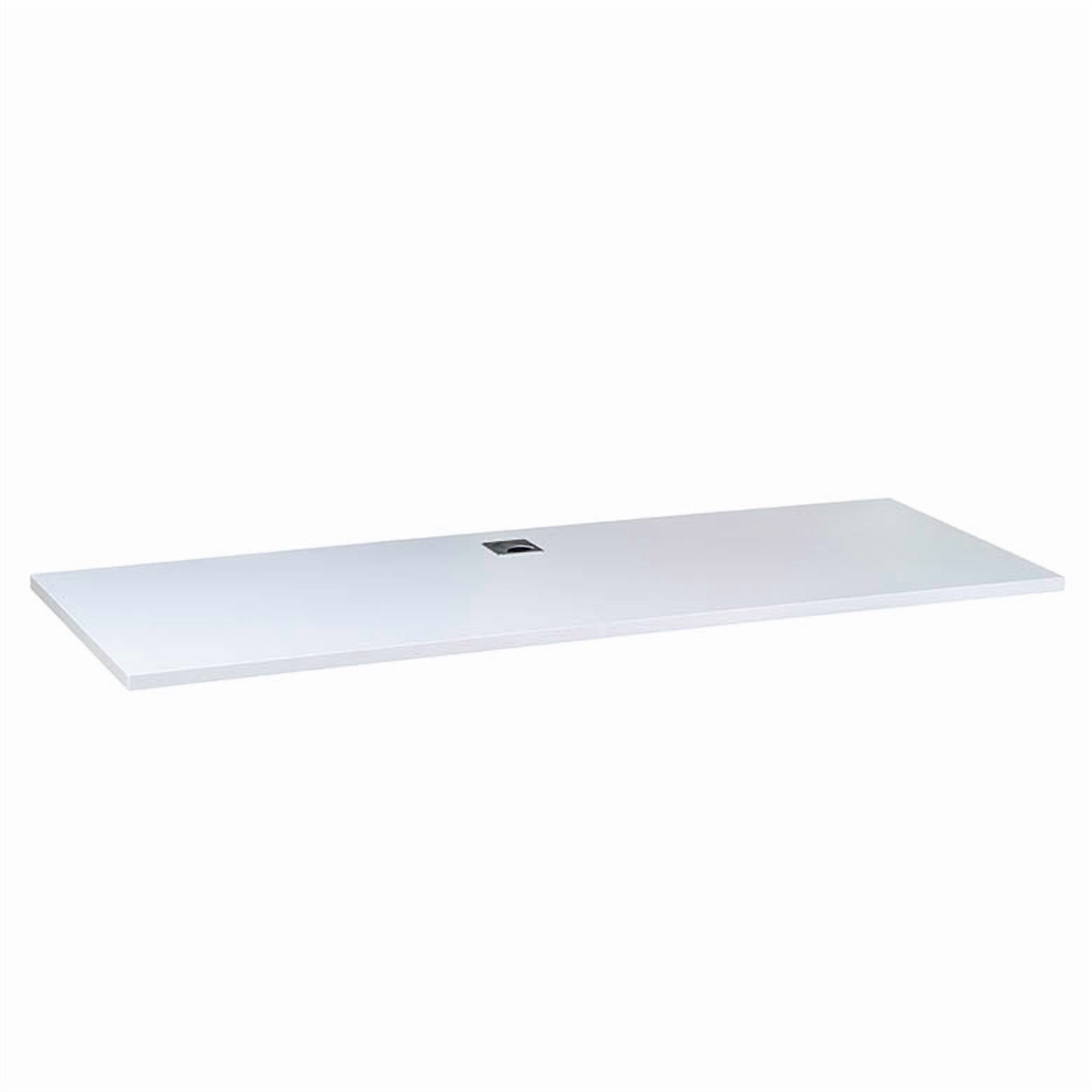 Boss Office Products Simple System Single Desk 66" x 24" Desk Top, White
