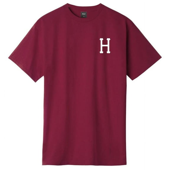 HUF Men's Essentials Classic H Graphic Tee T-Shirt - Brick (Small)