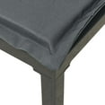 thumbnail image 5 of vidaXL 4 Piece Garden Lounge Set Black and Grey Poly Rattan, 5 of 5