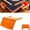 Orange, variant on Mahjong Card Holder for Table,Under Mat Slide in Stand Angled Viewing Rack,Angled ViewingRack,Foldable Desk Edge Scorecards Rack,3D Printed Space Saving Accessory for American Mahjong Mat