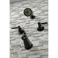thumbnail image 4 of Kingston Brass KBX8140DL Concord Two-Handle Tub and Shower Faucet, Matte Black, 4 of 5