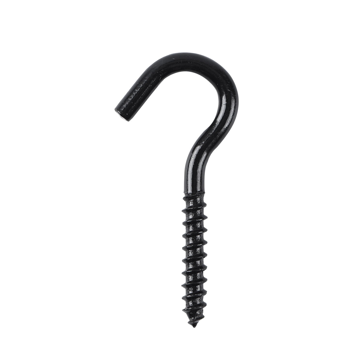 Hyper Tough Steel Screw Hook 5/16 inch x 4 inch Black