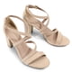 thumbnail image 3 of Sandalia DREAM PAIRS Madison Nude Ante de Tacón Cuadrado 7.5, 3 of 9