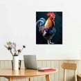 thumbnail image 3 of Nawypu  Rooster In A Field Animal Canvas Art,Picture,Modern Art Artwork Wall Decor Dining Living Room Kitchen Decor, 3 of 5
