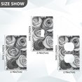 thumbnail image 7 of Yayeee Duplex Wall Plate 1-Gang 4.5"x2.7" Home Receptacle Light Switch Decorative Outlet Cover, Black Roses, 7 of 7