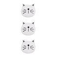 thumbnail image 4 of Wosthever Alfombra de baño de gato divertido para absorber agua sin derramar delicada alfombra de baño absorbente de poliéster blanco 60*60CM Type1 NO1, 4 of 6