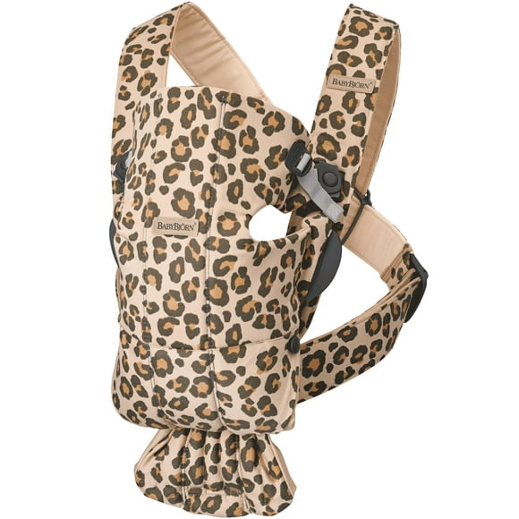 BabyBjrn Baby Carrier Mini Cotton Beige/Leopard 1 Count