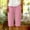 Pink, variant on Shorts for Womens Summer Casual Elastic Waist Drawstring Shorts with Pockets Knee Length Bermuda Shorts Rolled Hem Button Beach Pants