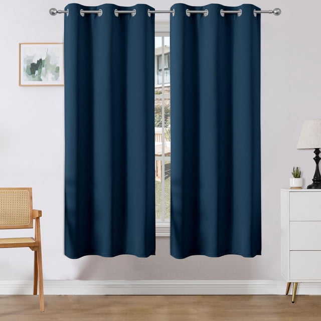 Cortinas blackout Joydeco, juego de 2 paneles, 183 x 92 cm, azul marino