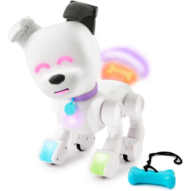 Robot Dog Dog-E interactivo con luces LED de colores
