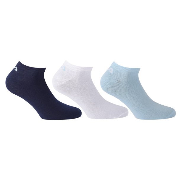 FILA Zapatillas Invisibles calcetines unisex, 3 pares - calcetines cortos, logo cintura, uni, 35-46 Sky 43-46 (9-11 UK)