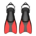 thumbnail image 2 of Lipstore Palmes de Plongée sous-Marine pour Hommes Femmes, Palmes de Plongée en Silicone pour Plongée en Apnée sous-Marine 38 à 42 Rouge, 2 of 8