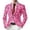 Blazer 215#Hot Pink, variant on Carnival Mens Suit Jacket Glitter Print Jacket Celebration Stylish Shiny Casual Lightweight Sport Coat Daily Formal Outdoor Activities