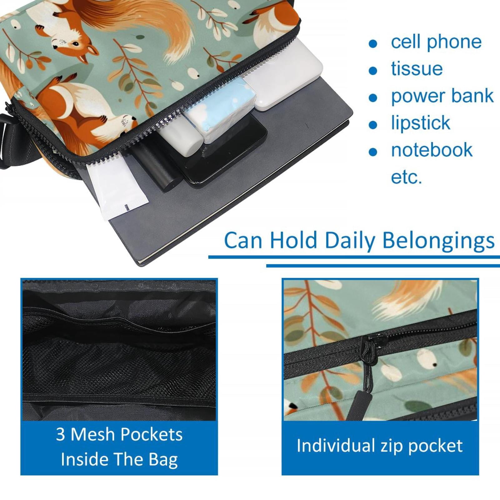 Squirrel Lightweight Running Belt Waist Bag with Extension Strap and Money Belt - Unisex
