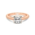 thumbnail image 3 of IGI Certified 4 Carat Cushion Shape Lab Grown Diamond Engagement Ring | 14K Rose Gold | Esther Tacori Style Solitaire Diamond Ring | FG-VS1-VS2 Quality Friendly Diamonds, 3 of 5