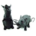 thumbnail image 2 of Graveyard Rat Spooky Halloween Plastic Squeaking Rats 8 - 9 Inches Tall, 2 of 2