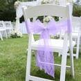 thumbnail image 4 of AUNVITO Chair Back Gauze Chair Back Decoration Lace Jacquard 7 x 108 Inch Chair Sash Bow Tie for Wedding Party Home Decoration Item, 4 of 6