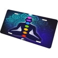 thumbnail image 2 of Chakra Mandala Galaxy Colorful License Plate Car Decor 6 X 12 Inch Front License Plate Vanity Tag Aluminum, 2 of 7