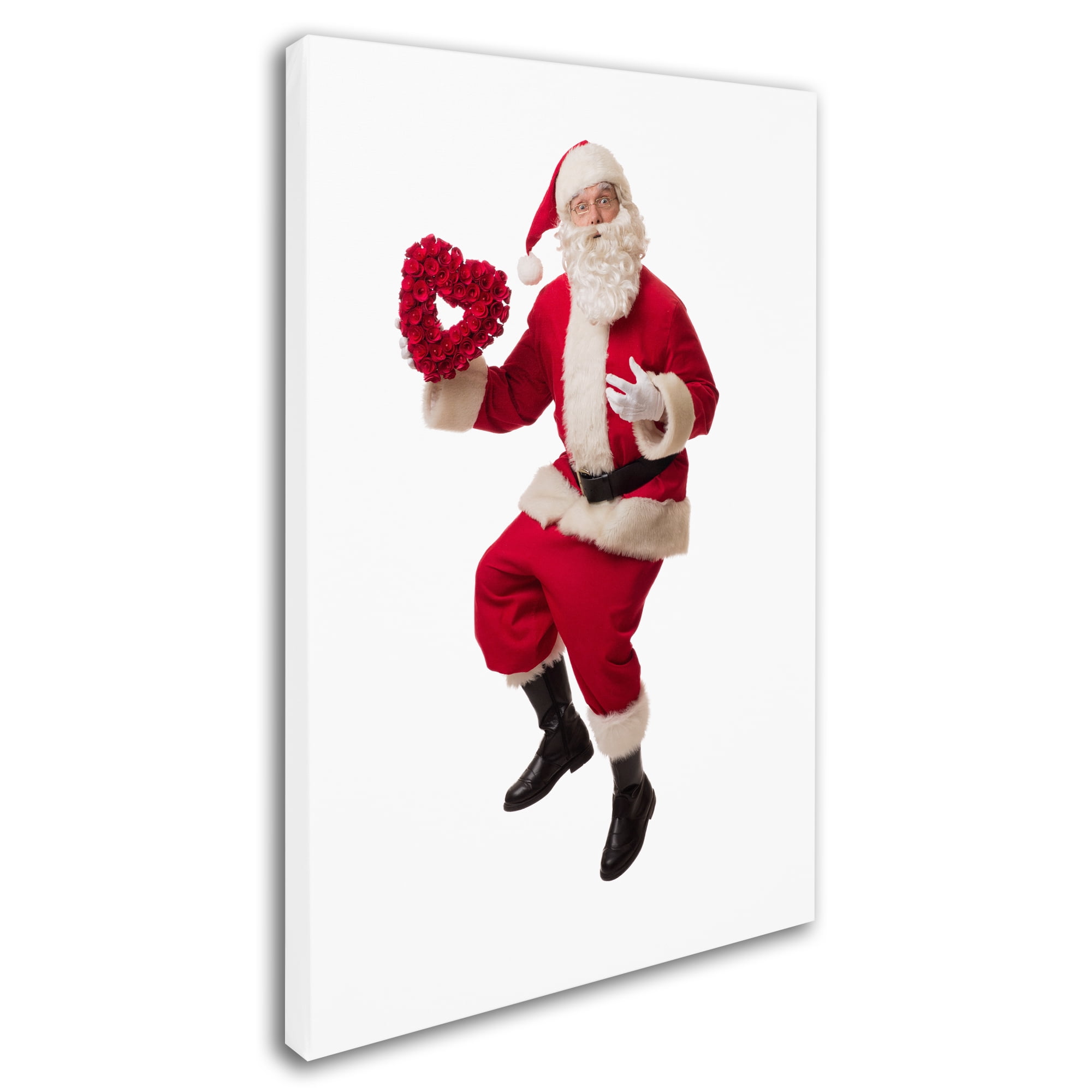 Trademark Fine Art 'Santa-heart4-14013' Canvas Art by Ed Wheeler