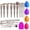 Gold, variant on BESTOPE 18Pcs Foundation Brush Concealers Eye Shadows Cosmetic Brushes Kit to Girlfriend Mother Valentine's Day