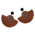 thumbnail image 1 of Qarigey 1 par de pendientes de borla, adorno colgante con flecos, colgantes para orejas, accesorio de moda, adorno de joyería, pendiente bohemio para Ropa, zapatos y accesorios Miscelánea Café Qarigey AP009873-03B, 1 of 6
