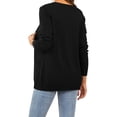thumbnail image 3 of OTHYROCE Women Sweater Button up V Neck Female Cardigans With Pockets S-XXL, 3 of 7