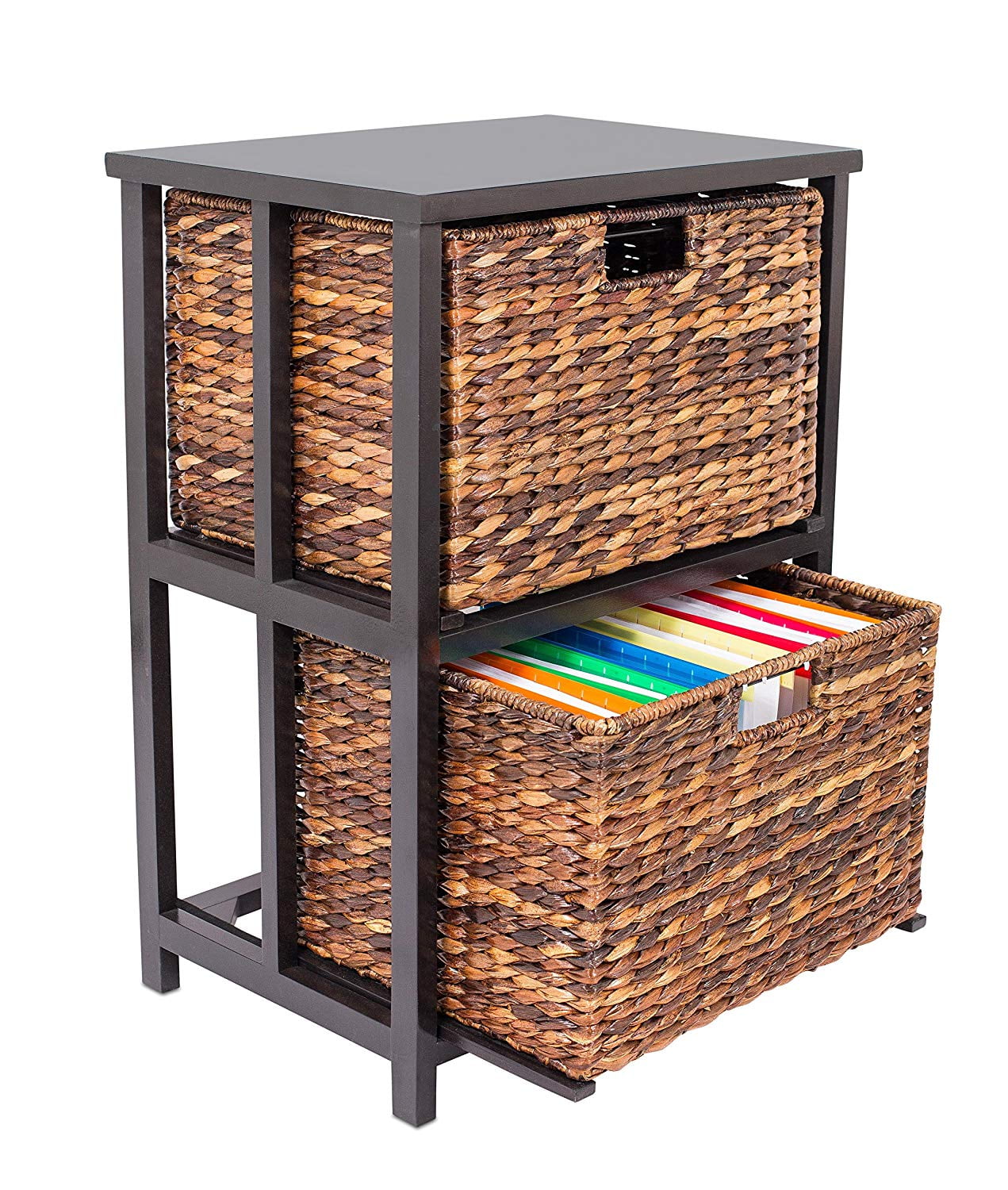 Birdrock home abaca 2 tier file cubby cabinet deals