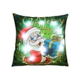 thumbnail image 2 of Holiday LED Pillows Christmas Decorations Light Up Throw Pillows Short Plush Covers Sofa Bed Decor with Multicolor Lights Battery Powered Festive Home Accessories Gifts, 2 of 5