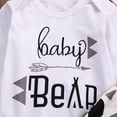 thumbnail image 2 of 3Pcs Baby Boys Clothes Bear Letter Long Sleeve Romepr+Pants Leggings +Hat Suit Newborn Outfits Set, 2 of 9