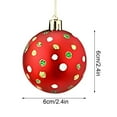 thumbnail image 5 of CaiTeLin Christmas Ornaments, 2 Inch Matte Plastic Balls, 12 Pack Painted Decorations, for Christmas Tree and Home Decor, 5 of 8