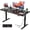 Black, variant on HLDIRECT 40" Electric Standing Desk with Outlets, Sit Stand Up Desk, Adjustable Height Home Office Desk with 2 Preset Heights for Work Study, Maple